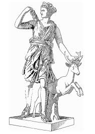 En el siguiente dibujo para colorear, podemos observar a un niño pequeño arrodillado, declarando todo su amor entregando una flor a una niña. Dibujo Para Colorear Artemis Diosa De La Mitologia Griega Ilustracion Imagenes Para Escuelas Y Educacion Artemi Mitologia Griega Mitologia Tatuaje Artemis