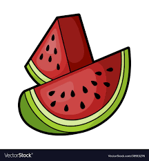 Watermelon Slice Icon Healthy Food Sweet Slice Raw Summer Refreshment Vector Flat Style Cartoon I In 2021 Watermelon Vector Canvas Art Painting Cartoon Illustration