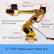 I finally pulled the trigger and started to build a 5/6 axis robotic arm. Cnc Large S7 7dof Metal Smart Robot Arm Aluminum Alloy Bracket High Torque Digital Servo Abb Industrial Robotic Model Diy Toy Parts Accessories Aliexpress