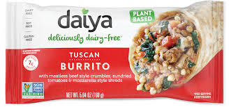 Served with rice, refried beans, and tortillas. Plant Based Fiesta Breakfast Burritos Daiya Foods