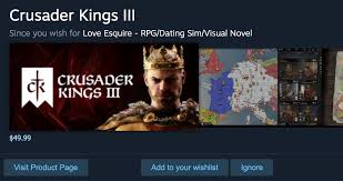 This category includes games that put emphasis on progress system for a controlled character (or a group of characters) which is (are) described with many statistics. Steam Knows Just What I Want Crusaderkings