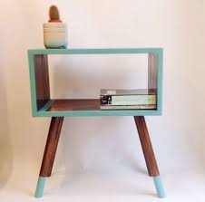 Brush in the direction of the wood grain and allow the paint to dry according to the manufacturer's. 26 Ideas For Painting Furniture Turquoise Side Tables Modern Furniture Table Retro Side Table Scandinavian Table