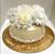 Single Tier Pearl Anniversary Cake