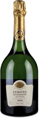Blassgelbe farbe, feine, intensive perlage, noten von weissen blüten, bienenwachs, limetten und frischer ananas. Champagne Taittinger Comtes De Champagne Brut 2008 Wine In Black