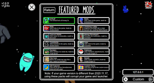 Among us mod menu hack features Among Us Launcher Mod Manager Among Us Modding Tools