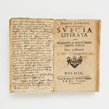 SVERIGES ÄLDSTA BIBLIOGRAFI. Böcker, Kartor & Handskrifter