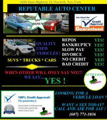 100 guaranteed credit approval bad credit no credit bankrupcy for sale in norwich ny classiccarsbay com