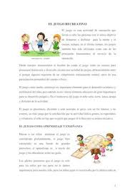 Juegos recreativos para educación física: Calameo El Juego Recreativo