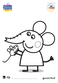 Disegno peppapig11 personaggio cartone animato da colorare. Peppa Pig Disegni Da Colorare Emily Elefante