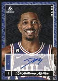 2022-23 Panini Chronicles Portrait Signatures Swirl #22 De'Anthony Melton 