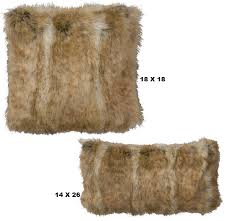 Faux leather fabrics have been produced in north america since the 40's and is used in many products including furniture upholstery industry. Canadian Stone Fox Faux Fur Throw Pillow Set Of 2