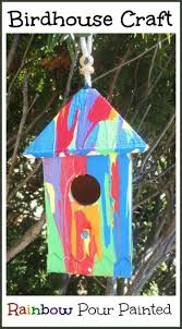 Bird House Crafts For Kids Kid Made Bird Feeders Birdhouse Craft Bird Houses Painted Bird Houses