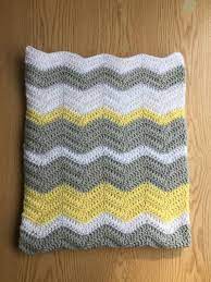 This Super Cute Crochet Baby Blanket Is Made Using Really Soft 100 Acrylic Yar Baby Blanket Knitting Pattern Baby Blanket Crochet Crochet Chevron Baby Blanket