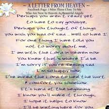 But first of all, to let you know, that i arrived okay. Letters From Heaven Quotes Quotesgram