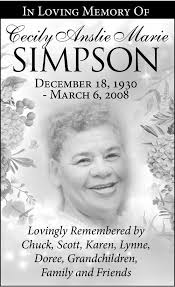 Cecily Simpson Obituary (2021)