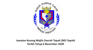 Rakyat negeri terengganu yang berkelayakan dan berminat untuk mengisi kekosongan jawatan di majlis daerah marang, berikut adalah jawatan yang ditawarkan dan calon hendaklah membuat permohonan sebelum 22 december 2016. Jawatan Kosong Majlis Daerah Tapah Md Tapah Tarikh Tutup 6 November 2020