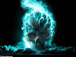 Looking for the best blue fire skull wallpaper. Hd Wallpaper Blue Fire Blue Flame Blue Skull Higher Resolution Abstract Fantasy Hd Art Wallpaper Flare