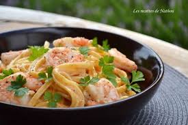 Recette Pates Linguine Aux Crevettes Sauce Cremeuse A L Ail Paprika Fume Et Citron 750g Pates Linguine Recette Pate Crevette Sauce Cremeuse A L Ail