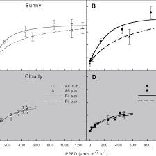 Relationship Between Photosynthetic Photon Flux Density