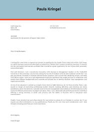 Check the spelling and grammar in your letter. Supply Chain Internship Cover Letter Example Kickresume