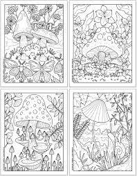 Download this page and practice the art therapy today! Free Printable Cute Forest Mushroom Coloring Pages The Artisan Life