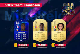 In the game fifa 21 his overall rating is 83. Fut 19 Low Budget Team Frankreich Unter 500k Munzen