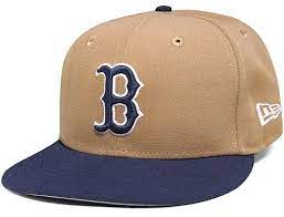 Custom Boston Red Sox Khaki Oceanside Blue 59fifty Fitted Baseball Cap By New Era X Mlb Fitted Baseball Caps Boston Red Sox Fitted Hats