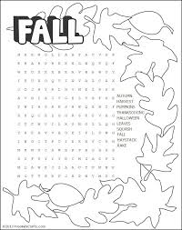 Make your own custom word search with our free generator. Printable Fall Word Search Puzzle