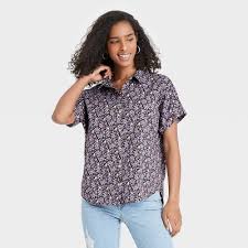 It fits in just the right way. Floral Print Shirt Target