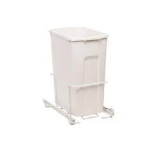 Simply Put 35 Quart Plastic Pull Out Trash Can At Lowes Com Trash Can Cabinet Trash Can Trash
