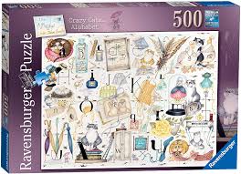 Ravensburger happy days no.3 countryside nostalgia 4x 500 piece jigsaw puzzles for adults and kids age 10 and up 4.6 out of 5 stars 122 £21.90 £ 21. Ravensburger Crazy Cats Alphabet 500 Piece Jigsaw Puzzle For Adults And Kids Age 10 And Up Amazon Co Uk Toys Games