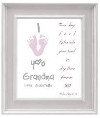 Personalized Mother S Day Gift For Grandma Butterfly Grandma Baby Footprint Art Diy Keepsake A Personalized Mother S Day Gifts Baby Footprint Art Baby Crafts