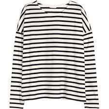 Black And White Striped Long Sleeve Top Womens Striped Jersey Top 17 99 Striped Jersey Long Sleeve Tops Long Sleeve Jersey Shirt