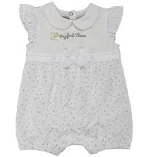 Chicco 181 Italyan Tulum Kisa Kol Beyaz 1 Tulum Chicco Rompers
