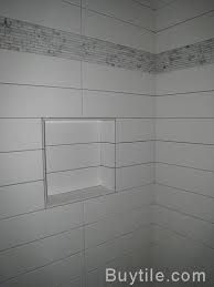 4x18 Tile Long Rectangle Thinking This For My Bathroom With Matching Grout Like This Size Tiles With Tile Bathroom Patterned Bathroom Tiles Subway Tile
