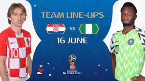 Subscribe for the latest original content. Lineups Croatia V Nigeria Match 8 2018 Fifa World Cup Youtube