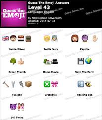 The game is created by conversion on itunes & random logic games on google play. Guess The Emoji Level 43 Game Solver
