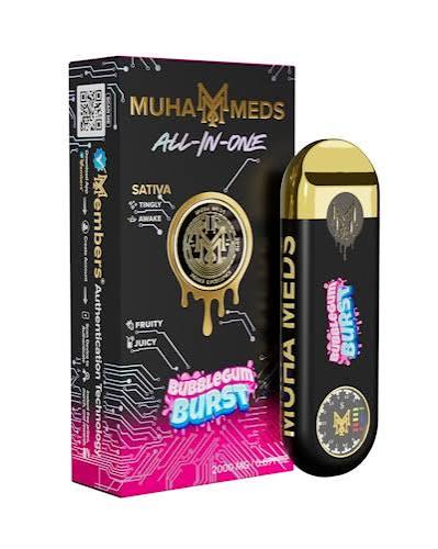 Authentic Muha Meds Disposable device with sleek retail packaging