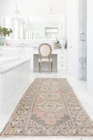 Bath rugs in a wide variety of styles, colors and patterns. Soft Pink Bathroom Design Transitional Bathroom