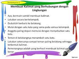 Contoh kalimat majemuk setara penggabungan. Tema 6 Lingkunganku Bersih Sehat Dan Asri Ppt Download
