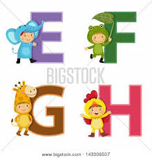 English Alphabet Kids Vector Photo Free Trial Bigstock