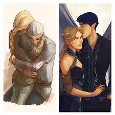 Rowaelin And Feysand My Two Otp That Means It Is Technically A Ttp Acotar Fanart Throne Of Glass Throne Of Glass Fanart