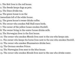 If a green man lives in a green house, a purple man lives in a purple house, a blue man lives in a blue house, a yellow man lives in a yellow house, . Riddles You Can Only Solve If You Re Really Smart