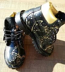 Black And Gold Timberlands Black And Gold 24k Timberland Boots Custom Timberlands Mens Womens Kids Timberlands Boots Timberland Boots Timberland Kids