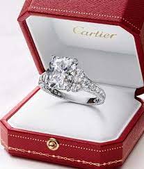 The Little Red Box Trumps The Little Blue One Engagement Rings Cartier Classic Diamond Engagement Ring Favorite Engagement Rings