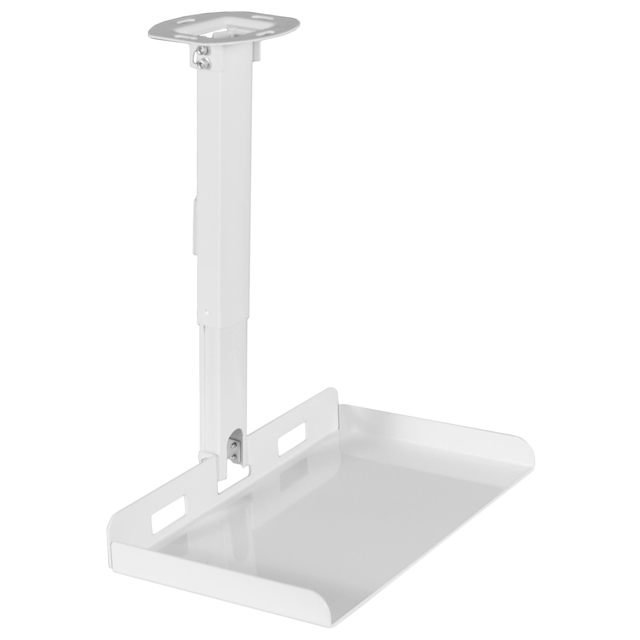 Vivo White Universal Ceiling Extending Projector Tray