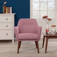Blush Mid Century Accent Chair Small Living Room Chairs Pink Office Chair Chair