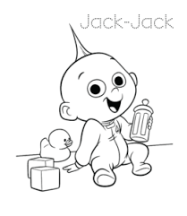 Download and print these jack jack coloring pages for free. The Incredibles Jack Jack Coloring Pages Playing Learning