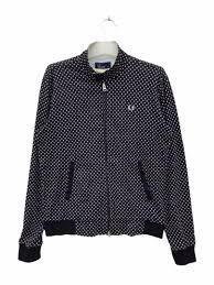 Fred Perry Polka dot Zipper Jacket, Men's Fashion, Tops & Sets, Tshirts &  Polo Shirts