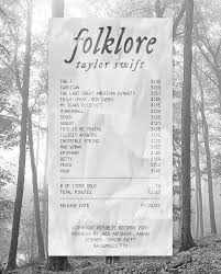 According to taylor swift's record label, her new album, folklore — recorded in secrecy in quarantine and released friday with only a few hours' warning — sold more than 1.3 million copies around the world in its first day of availability. Folklore Taylor Swift Album Receipt Taylor Swift Album Taylor Swift Posters Taylor Swift Lyrics